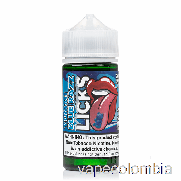 Kit De Vapeo Completo Frozty Yummi Frambuesa Azul - Licks Roll Upz - 100ml 0mg